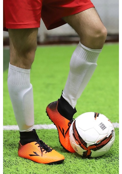 Lig Simav Turuncu Çim Boğazlı Halı Saha Erkek Futbol Ayakkabı 001