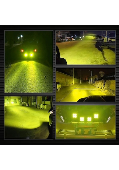 Off-road Sis Lambası 4 Led 12-32v 40w -set Sarı / Lass284-1