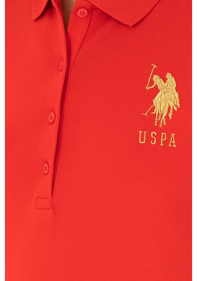 U.S. Polo Assn. Kadın Kırmızı Basic Polo Yaka Tişört 50280071-VR030