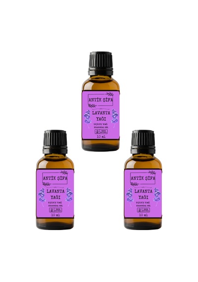 %100 Saf Lavanta Uçucu Yağı - 3 X 10ml 20 ML
