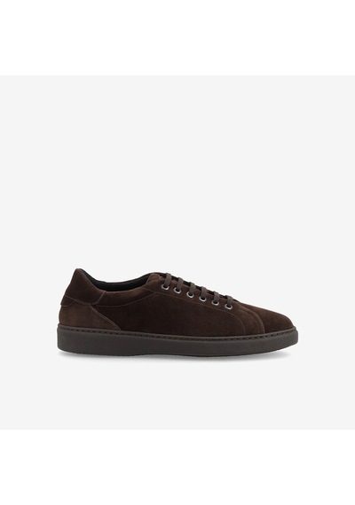 Pepe Dark Brown Sneaker Erkek 19c1 Frau Waxy Laced Shoes Kahverengi