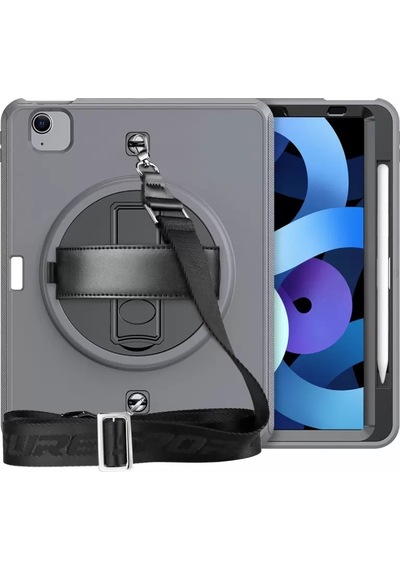 Newface Apple İpad Pro 11 2020 Kılıf Strap-c Otterbox Tablet Kapak - Gri Tablet Kılıfı