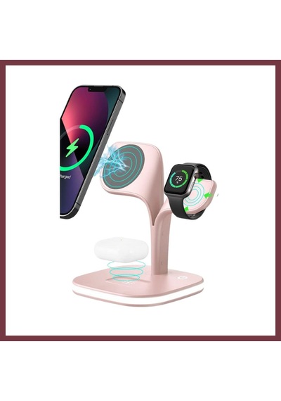 Storeşahin Ym-ud22 Kablosuz Şarj Masaüstü Set - Pembe Shn0720