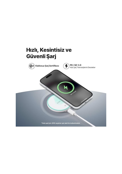 Ttec Aircharger M Pro Qi2/magsafe Özellikli 15w Apple Uyumlu iPhone /android Kablosuz Hızlı Şarj Aleti Ttec Aircharger M Pro Qi2/magsafe Özellikli 15w Apple Uyumlu iPhone /android Kablosuz Hızlı Şarj Aleti