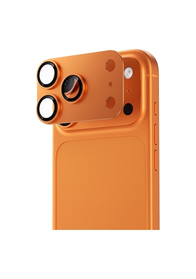 Apple Uyumlu   iPhone 17 Pro Max Benks Glass Warrior Anti Reflective Metal Kamera Lens Koruyucu Turuncu