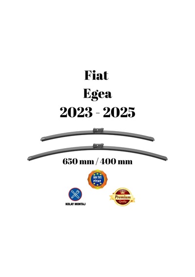 Fiat Egea 2023 2024 2025 Uyumlu Ön Cam Silecek Süpürgesi Takımı 650/400mm Silbak Sb2616c