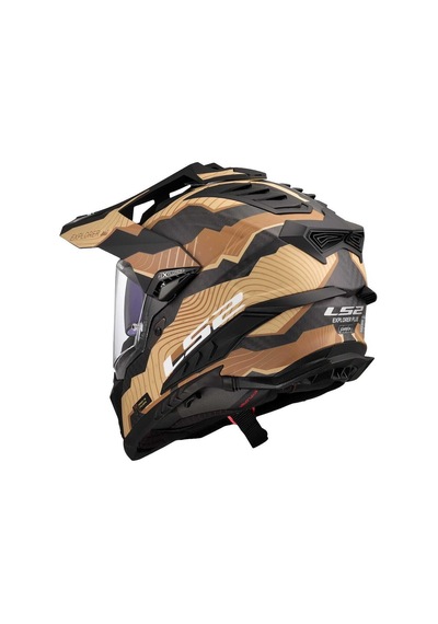 Ls2 Explorer C Karbon Trick Kapalı Kask Kum