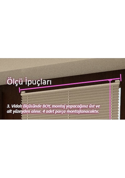 Pliper Yapışkanlı - Cam Balkon Plise Perde Seri 1