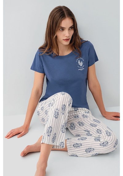 Pierre Cardin Kadın Lacivert Pijama Takım Pc9213-s-v1 Lacivert