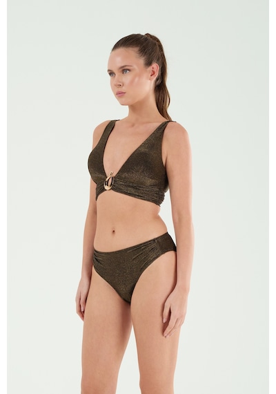 Louren Kadın Siyah Simli Desenli Aksesuar Detaylı İnce Kaplı Geniş Üçgen Bikini Takımı Siyah Simli Louren Kadın Siyah Simli Desenli Aksesuar Detaylı İnce Kaplı Geniş Üçgen Bikini Takımı Siyah Simli