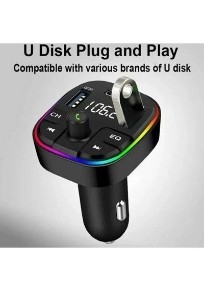 Divex Araç Fm Transmitter Bluetooth 3xusb - Type-c - Sd Kart Çakmaklık Girişli Dt-604