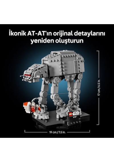 LEGO® Star Wars: İmparatorun Dönüşü AT-AT™ 75440 - Yetişkinler için Orijinal Detaylar İçeren Yaratıcı Model Yapım Seti (525 Parça)