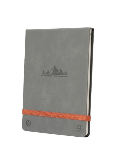 Mount Bloknot Defter A5 Çizgili - Koyu Gri