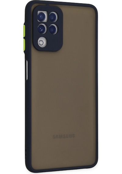 Cosmotex Newface Samsung Galaxy Uyumlu  A22 Kılıf Montreal Silikon Kapak - Lacivert
