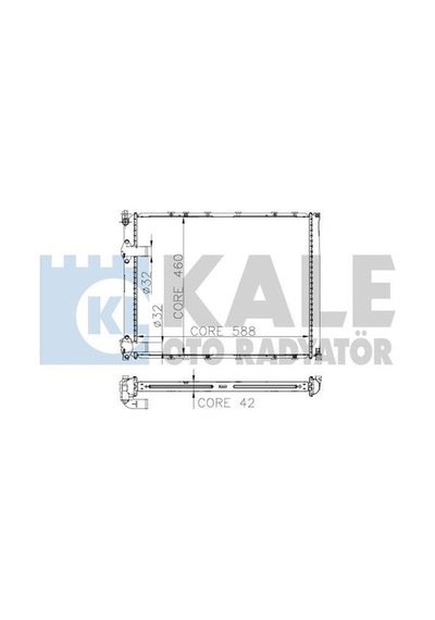 Kale 0537371ab Radyatör Al Pl Brz Safrane 2.1 2.2 2.5 Tdı 7701035723