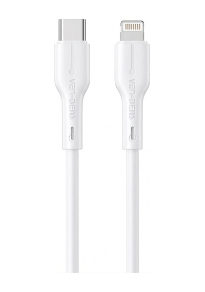 Ven-dens Vd-dc23cl 30 W Pd Type-c To Lightning Hızlı Şarj Ve Veri Kablosu, 1 Metre, Esnek, Beyaz