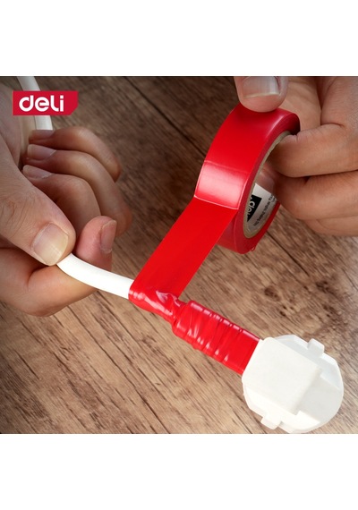 Delı Elektrik Yalıtım Bandı 0.13mm 18mm 10m Kırmızı İzolasyon Bandı