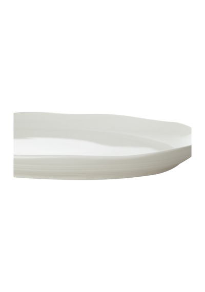 Mudo Home Aspendos Kayık Tabak 34cm Beyaz