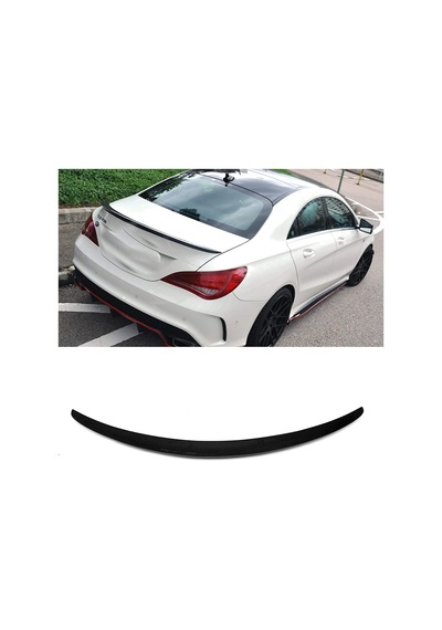 Mercedes W117 Cla 2013-2018 Plastik Parlak Siyah Spoiler Spoyler