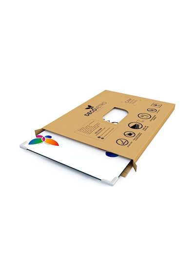 Decomar Mermer Desenli Cam Kesme Tahtası Ve Sunumluk 25 X 35 Cm Çok Renkli