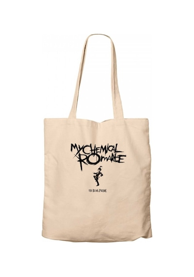 My Chemical Romance The Black Grup Siyah Kanvas Bez Çanta Siyah