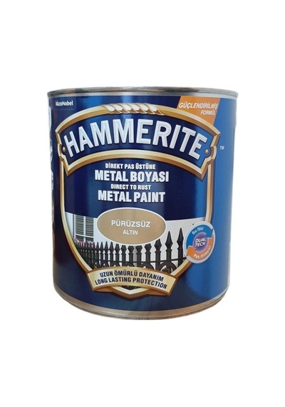 Marshall Hammerıte Metal Boyası Pürüzsüz 2,5Lt Altın