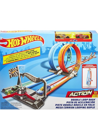 Hot Wheels Gfh85 Çift Çemberde Depar Pist Seti