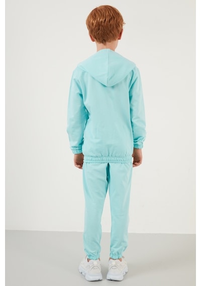 Lela Kapüşonlu Cepli % 100 Pamuk Çocuk Unisex Çocuk Takım 5922021 Mint Lela Kapüşonlu Cepli % 100 Pamuk Çocuk Unisex Çocuk Takım 5922021 Mint
