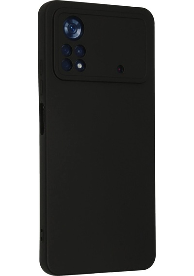 Cosmotex Newface Xiaomi Poco X4 Pro 5g Kılıf Nano İçi Kadife Silikon - Siyah Sıyah