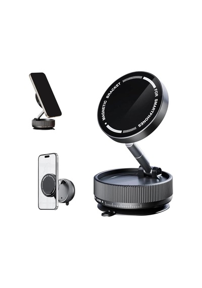 Heartz K10a Katlanabilir 360 Derece Her Yöne Dönebilir Vacum Araç Tutucu Telefon Standı Kilitli Vakum Ve 5 Kg Taşıma Kapasiteli Mıknatıs İle Hem Şık Ve Kaliteli Hem De Sağlam Ve Çok Güçlü Sku: Zeus86