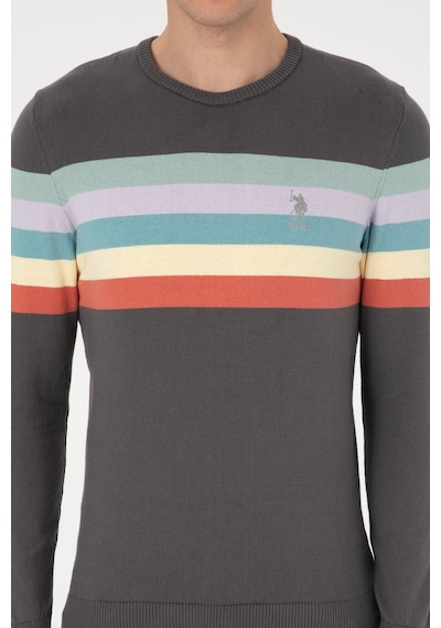U.s. Polo Assn. Erkek Gri Kazak /triko 50314966-vr024 Grı