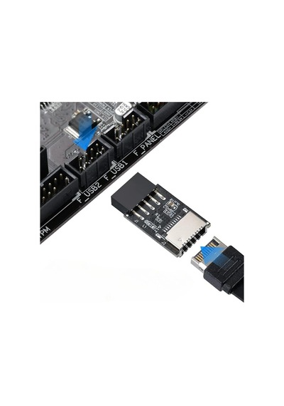 Lunatic 3649 Usb2.0 9 Pin - Type-e Anakart Çevirici Dönüştürücü Adaptör