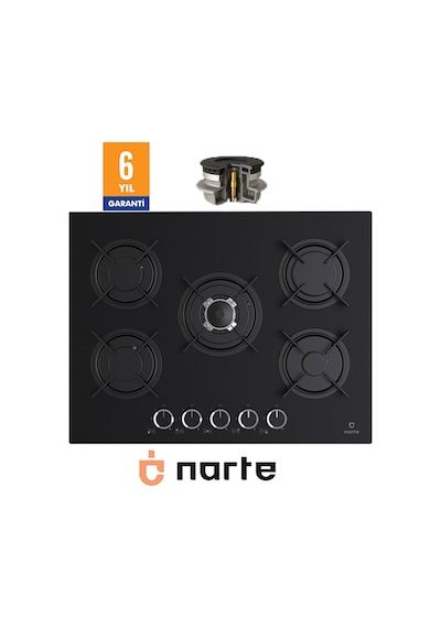 Narte CG20070B Cam Ankastre Ocak