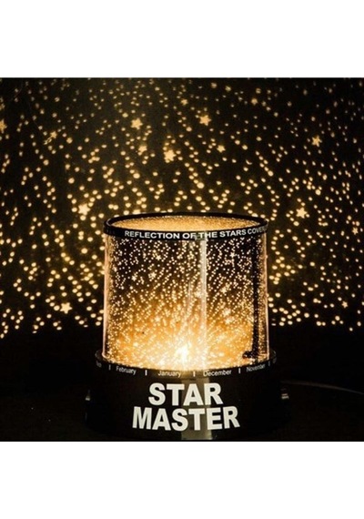 Star Master Pilli Gökyüzü Projeksiyonlu Led Renkli Yıldızlı Tavan Işık Yansıtma Gece Lambası