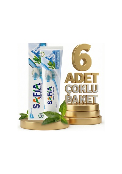 Safia Diş Macunu Yeşil Çay Ve Himalaya Tuzu 6x100 Ml
