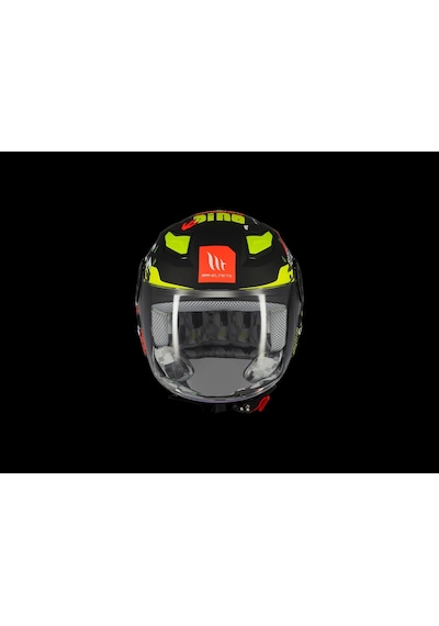 Mt Helmets Mt Çocuk Lıte Dino A1 Motosiklet Kaskı Siyah