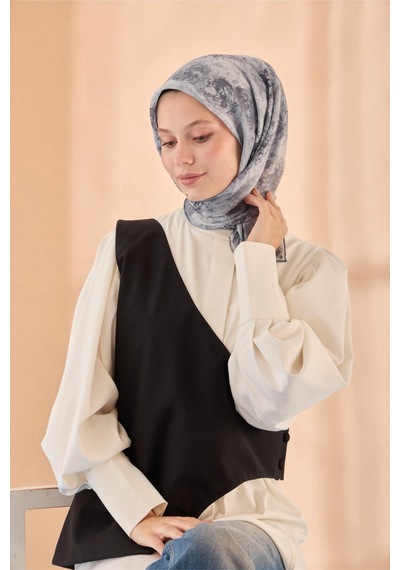 Silk Home Soft Eşarp 73095-16 Gri, Füme, Gümüş