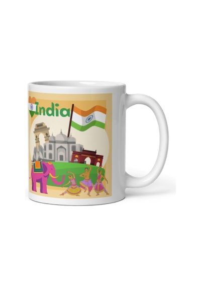 Hindistan Kupa Bardak 2 Adet Seyahat Hatıra India Mug