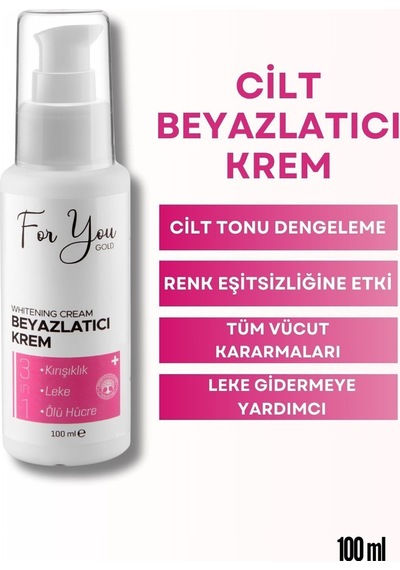 Cilt Beyazlatıcı Krem Kararma Karşıtı - Ton Eşitleyici - Renk Açıcı Krem