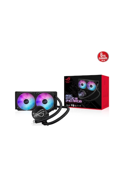 ASUS ROG RYUO III 240 ARGB ANIME MATRIX LED EKRAN ADRESLENEBİLİR RGB FAN ROG ARGB CPU SOĞUTUCUSU