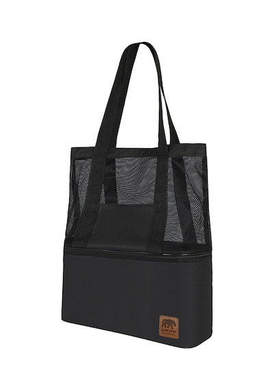 Kamp Ayısı Thermo Bag - Sıcak/soğuk Termal Korumalı Kamp, Piknik, Plaj Çantası 16+22 Lt Siyah