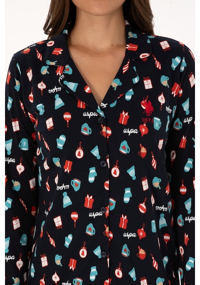 U.s. Polo Assn. Kadın Lacivert Pijama Takım 50318895-vr033 Lacivert