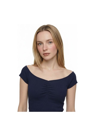 LOFT Slim Fit Kadın Bluz K.kol Lf2042136 Q1.v1 Lacivert LOFT Slim Fit Kadın Bluz K.kol Lf2042136 Q1.v1 Lacivert