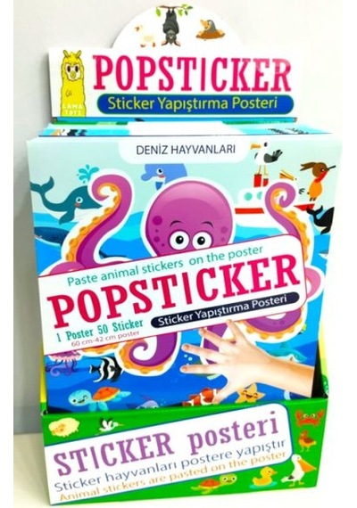Popsticker-sticker Yapıştırma Posteri-stand