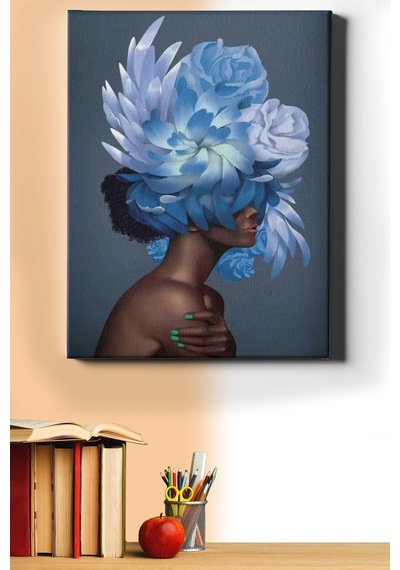 Webstyle Sayılarla Boyama Seti Kasnaklı Çiçek Kadın 3 50 X 65 Cm