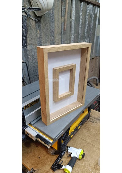 Çiçek Çerçevesi Gelin Çiçeği Çerçevesi 40x30 Meşe Plastik Cam