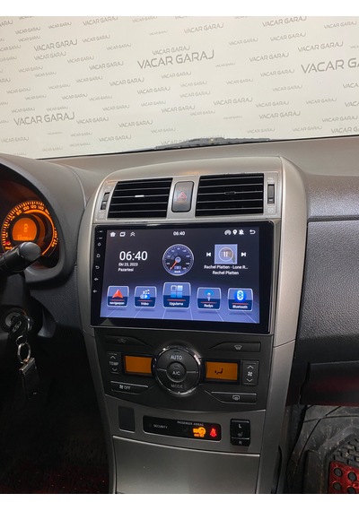 Toyota Corolla 2007-12 9" Uyumlu Androıd Multimedya Gerçek 2/32 Kablosuz Carplay Geri Görüş Kameralı 9"