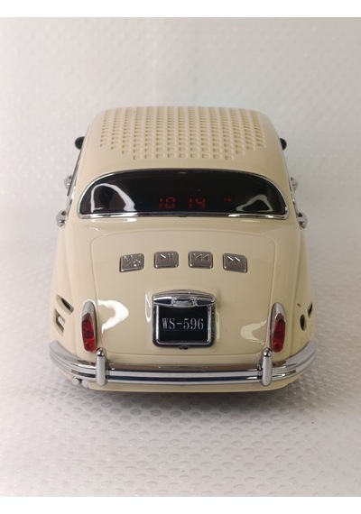 Nostaljik Radyo Oyuncak Araba Müzik Çalar Bluetooth Hoparlör Usb Tf Aux Sd Kart Ses Bombası - Gri- T