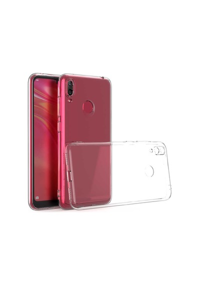 Zore Huawei Y7 Prime 2019 Kılıf Msra Kamera Korumalı Süper Silikon Kapak - Renksiz Renksiz