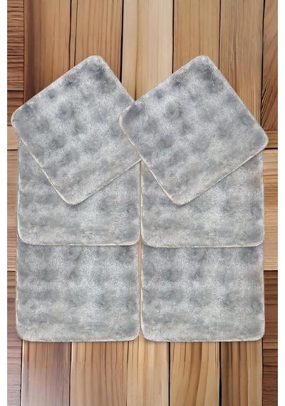 Bubble Kaymaz Sandalye Minderi 6'li 40x40 Gri Diğer